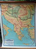 Schoolkaart Balkanschiereiland., Ophalen of Verzenden, Aardrijkskunde