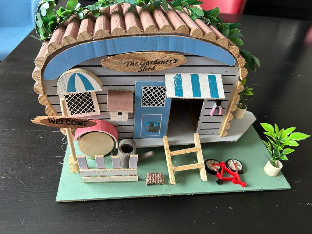 Mini caravan woondecoratie, Huis en Inrichting, Ophalen of Verzenden, Zo goed als nieuw
