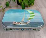 Vintage blikken zeilboot ontwerp Jacques pralines, Verzamelen, Blikken, Ophalen of Verzenden, Gebruikt, Overige