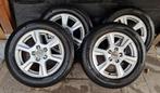 Audi velgen + winterbanden 225/55 R16 Michelin banden velg, Ophalen of Verzenden, Audi