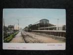 SCHIEDAM  Station met trein, Verzamelen, Ansichtkaarten | Nederland, Zuid-Holland, Voor 1920, Verzenden