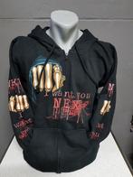 Zwart vest, Skull, Want you Next, printvest, Ophalen of Verzenden, Nieuw, Overige maten, Zwart
