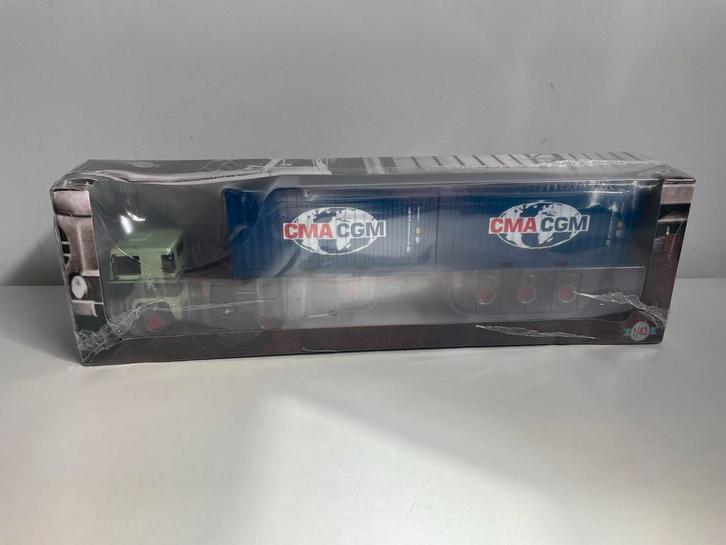 Altaya ixo atlas Scania 141 Vrachtwagen container 1:43, Hobby en Vrije tijd, Modelauto's | 1:43, Nieuw, Bus of Vrachtwagen, Overige merken