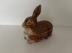 Authentieke Konijn terrine (Michel Caugant), Antiek en Kunst, Antiek | Keramiek en Aardewerk, Ophalen of Verzenden
