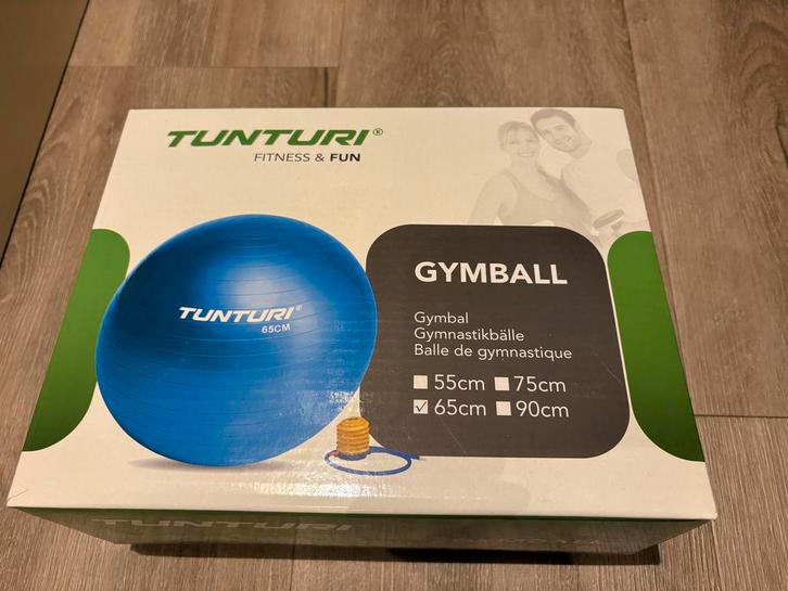 Tunturi Fitnessbal 65cm - Nieuw in doos!, Sport en Fitness, Fitnessmaterialen, Nieuw, Fitnessbal, Buik, Ophalen of Verzenden