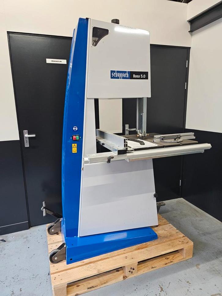 Lintzaag Scheppach 5.0 Nieuwstaat, Doe-het-zelf en Verbouw, Gereedschap | Zaagmachines, Zo goed als nieuw, Lintzaag, 1200 watt of meer