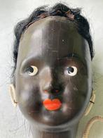 Oud pop hoofd Papier Mache Gemerkt Germany, Antiek en Kunst, Verzenden