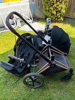 Cybex Priam 3-in-1 kinderwagen set zwart rosé, Ophalen, Gebruikt, Overige merken