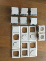 Wandschakelaars wit/ dimmers/stopcontacten, Ophalen of Verzenden, Zo goed als nieuw, Stopcontact