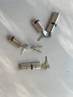 cilinder sloten, Doe-het-zelf en Verbouw, Hang- en Sluitwerk, Ophalen, Nieuw, Rvs, Slot