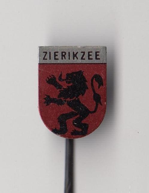 Zierikzee blikken Stadswapen speldje, Verzamelen, Speldjes, Pins en Buttons, Gebruikt, Speldje of Pin, Overige onderwerpen, Ophalen of Verzenden