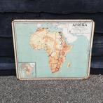 Schoolplaat Afrika, Antiek en Kunst, Antiek | Schoolplaten, Ophalen, Aardrijkskunde
