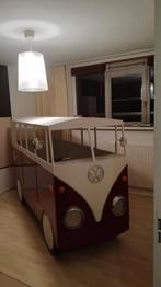 VW BUSBED. incl. Lattenbodem en matras en Verlichting, Ophalen, 180 cm of meer, 85 tot 100 cm, Matras
