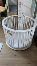 Ronde Bopita box wit + matras, Ophalen, Gebruikt, Rond, In hoogte verstelbaar