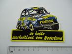 sticker oud SAAB 99 Turbo ROMAX con bakker race rallycross, Verzenden, Zo goed als nieuw, Bedrijf of Vereniging