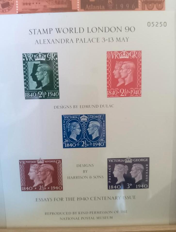 1940 Centenary Issue Essays - Stamp World London 90, Postzegels en Munten, Postzegels | Nederland, Gestempeld, T/m 1940, Ophalen of Verzenden