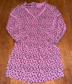 Jurk mt 92 jurkje panterprint roze met roesjes, Kinderen en Baby's, Kinderkleding | Maat 92, Ophalen of Verzenden, Zo goed als nieuw