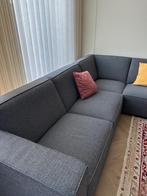 Leen Bakker Grijze hoekbank met stoffen bekleding, Huis en Inrichting, Ophalen, Zo goed als nieuw, Stof