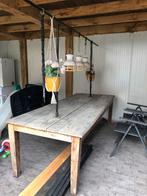 Tuintafel, Tuin en Terras, Tuintafels, Ophalen of Verzenden, Gebruikt, Rechthoekig, Hout