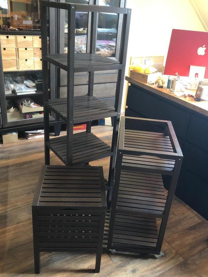 Ikea opberg of badkamer rekjes 3x, Huis en Inrichting, Kasten | Overige, Gebruikt, Ophalen