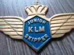 Originele KLM Junior Skipper pilotenbadge, jaren 50, Verzenden, Gebruikt, Patch, Badge of Embleem
