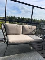 Tuinbank 2-zits groen, wicker - Intratuin, Tuin en Terras, Tuinbanken, Ophalen, Gebruikt, Wicker