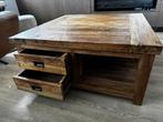 salontafel, Huis en Inrichting, Tafels | Salontafels, Ophalen, Eikenhout, 50 tot 100 cm, Vierkant