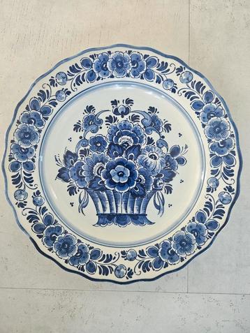 Delftsblauw Wandbord - 30cm beschikbaar voor biedingen