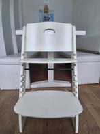 Witte Meegroei Kinderstoel -, Kinderen en Baby's, Kinderstoelen, Ophalen, Gebruikt, Meegroeistoel