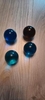 4 grote glazen knikker knikkers verschillende kleuren, Ophalen of Verzenden, Zo goed als nieuw