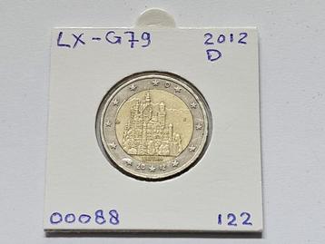 2-euromunt Duitsland (D) J 2012 Herdenking LX-G79 beschikbaar voor biedingen