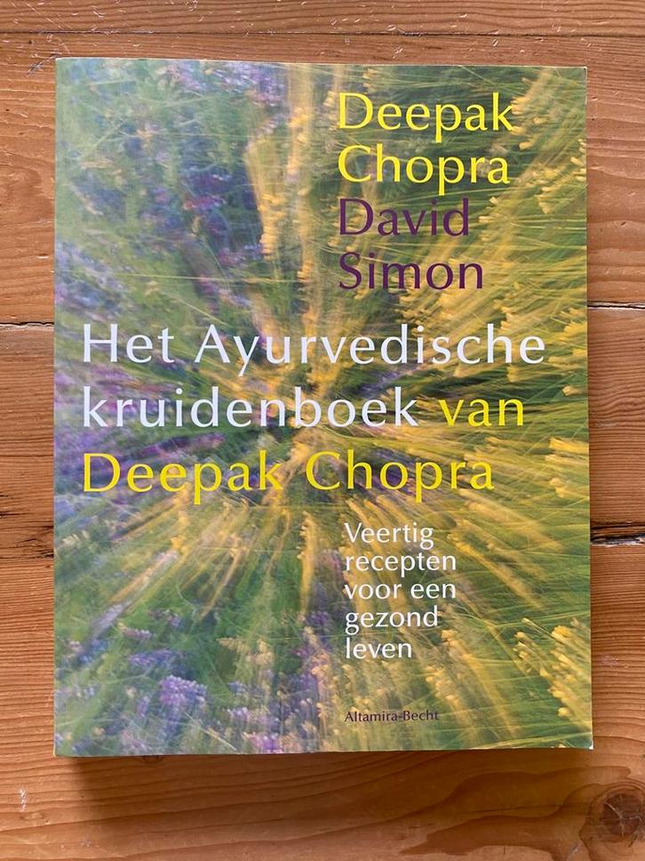 Het ayurvedische kruidenboek van Deepak Chopra, Boeken, Gezondheid, Dieet en Voeding, Zo goed als nieuw, Kruiden en Alternatief