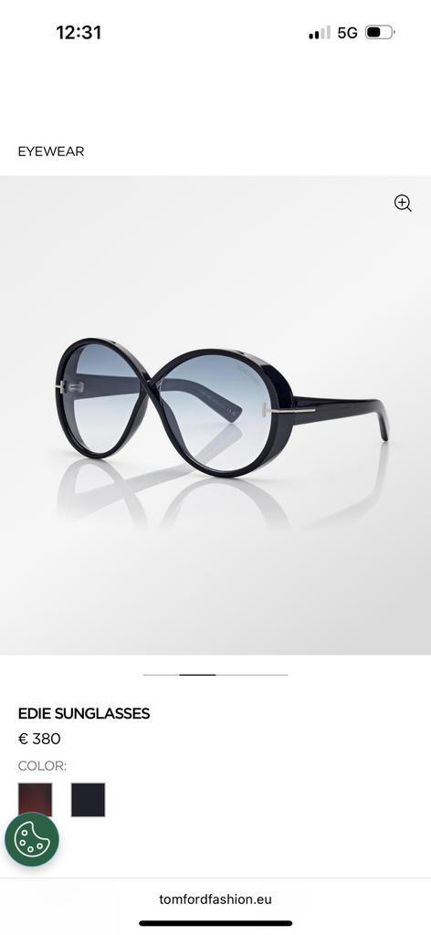 Tom Ford FT1116 01X Edie-02 nieuw in doos, Sieraden, Tassen en Uiterlijk, Zonnebrillen en Brillen | Dames, Nieuw, Zonnebril, Ophalen of Verzenden
