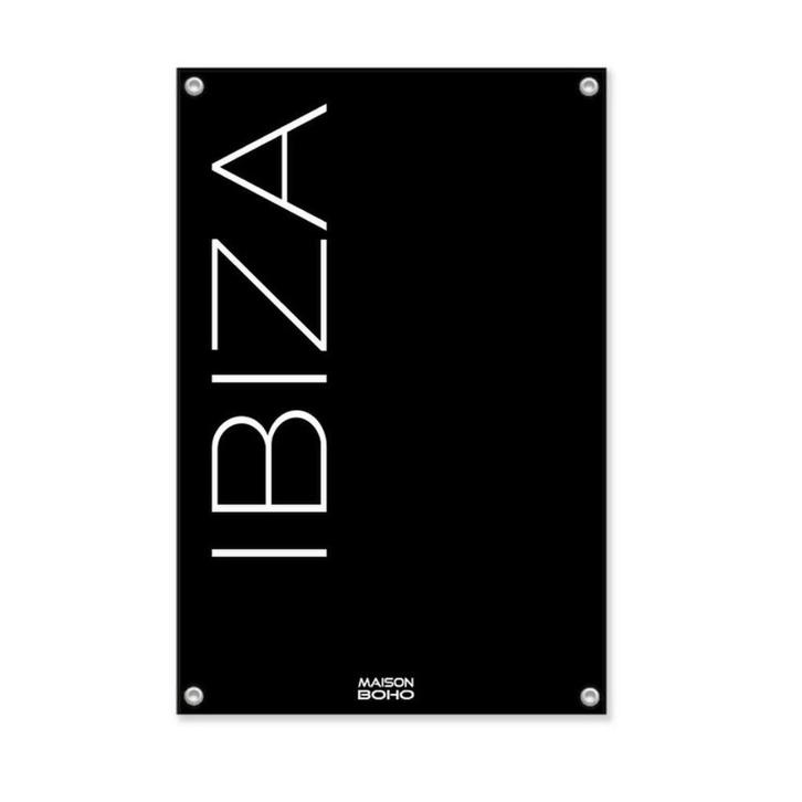 Ibiza tuinposter (zwart), Tuin en Terras, Tuinwanddecoratie, Nieuw, Verzenden