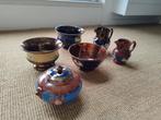 Verschillende items goudsteen / copper lusterware, Ophalen of Verzenden