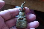 Thaise amulet phra Ngan red eyes - gain wisdom/richdom brons, Overige materialen, Gebruikt, Overige voorstellingen, Bruin