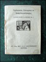 PSYCHOMETRIE, Clairvoyance en Gedachtenoverbrenging-1909, Verzenden, Zo goed als nieuw, Spiritualiteit algemeen, Achtergrond en Informatie