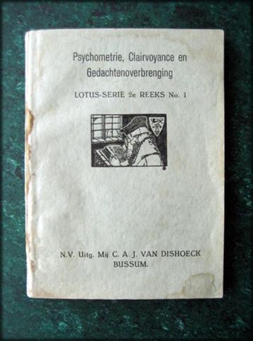 PSYCHOMETRIE, Clairvoyance en Gedachtenoverbrenging-1909 beschikbaar voor biedingen