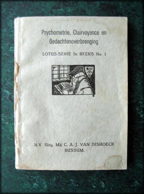 PSYCHOMETRIE, Clairvoyance en Gedachtenoverbrenging-1909, Boeken, Esoterie en Spiritualiteit, Zo goed als nieuw, Achtergrond en Informatie