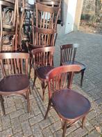 Partij van 24 Thonet cafe, restaurant, horeca  stoelen, Ophalen, Gebruikt, Bruin, Thonet