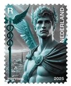 NL crypto stamp 2025 blauw, Postzegels en Munten, Postzegels | Nederland, Ophalen of Verzenden