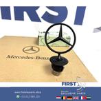 Mercedes AMG MOTORKAP STER LOGO ZWART STAAND EMBLEEM W204 W2, Nieuw, Ophalen of Verzenden, Mercedes-Benz