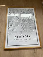 Fotolijst met poster New York, Ophalen, Overige materialen, Gebruikt, 75 cm of meer