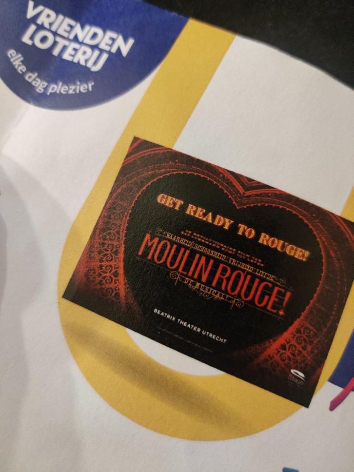 2 Kaarten voor Moulin Rouge de musical, november/december, Tickets en Kaartjes, Theater | Musical, Twee personen, November