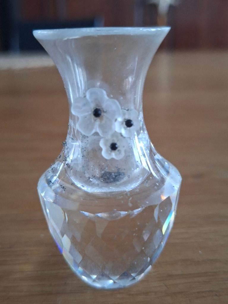 Swarovski zilverkristal vaasje, Ophalen, Nieuw, Huisaccessoire