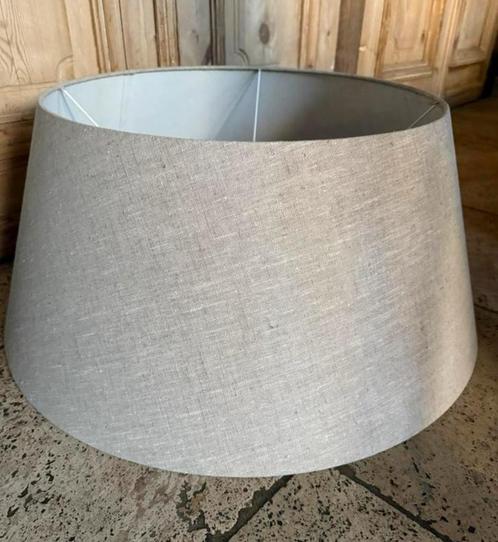 Hoffz grote linnen lampen kap ecru, Huis en Inrichting, Lampen | Lampenkappen, Nieuw, Rond, Crème, Beige, Ophalen
