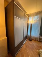 Lundia kledingkast Nuvola, eiken met Elfa zilver schuifdeur, Huis en Inrichting, Kasten | Kledingkasten, 200 cm of meer, 150 tot 200 cm