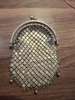 Antieke zilveren gemerkte chatelaine muntentas, Ophalen of Verzenden