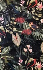 Velvet velours vogels hop, Hobby en Vrije tijd, Stoffen en Lappen, 120 cm of meer, Ophalen of Verzenden, Polyester, Nieuw