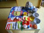 27del kookset schortje met koksmuts braadslee 1/2 kip ei pan, Ophalen of Verzenden, Gebruikt, Kunststof, Speelkeuken-accessoire
